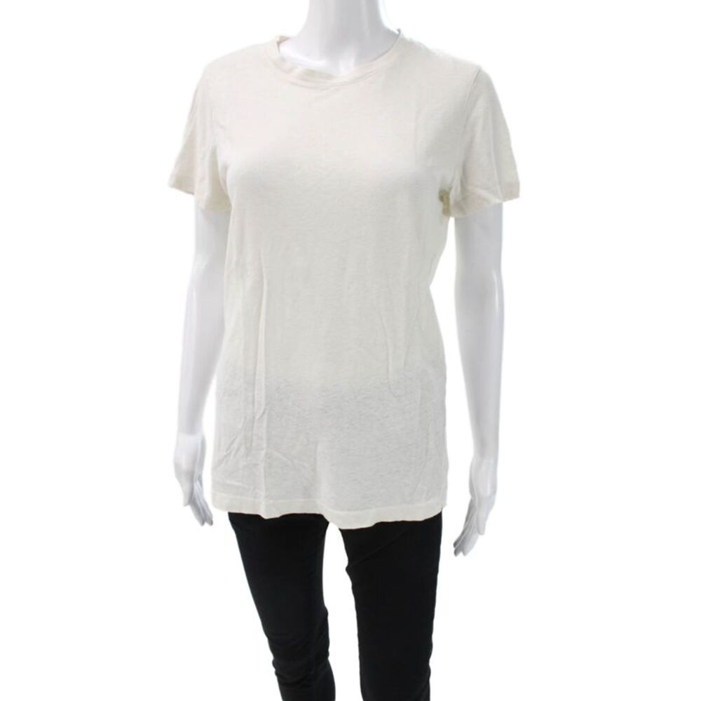 Cotton Citizen Women Ivory Hemp Short Sleeve T-Shirt Size S